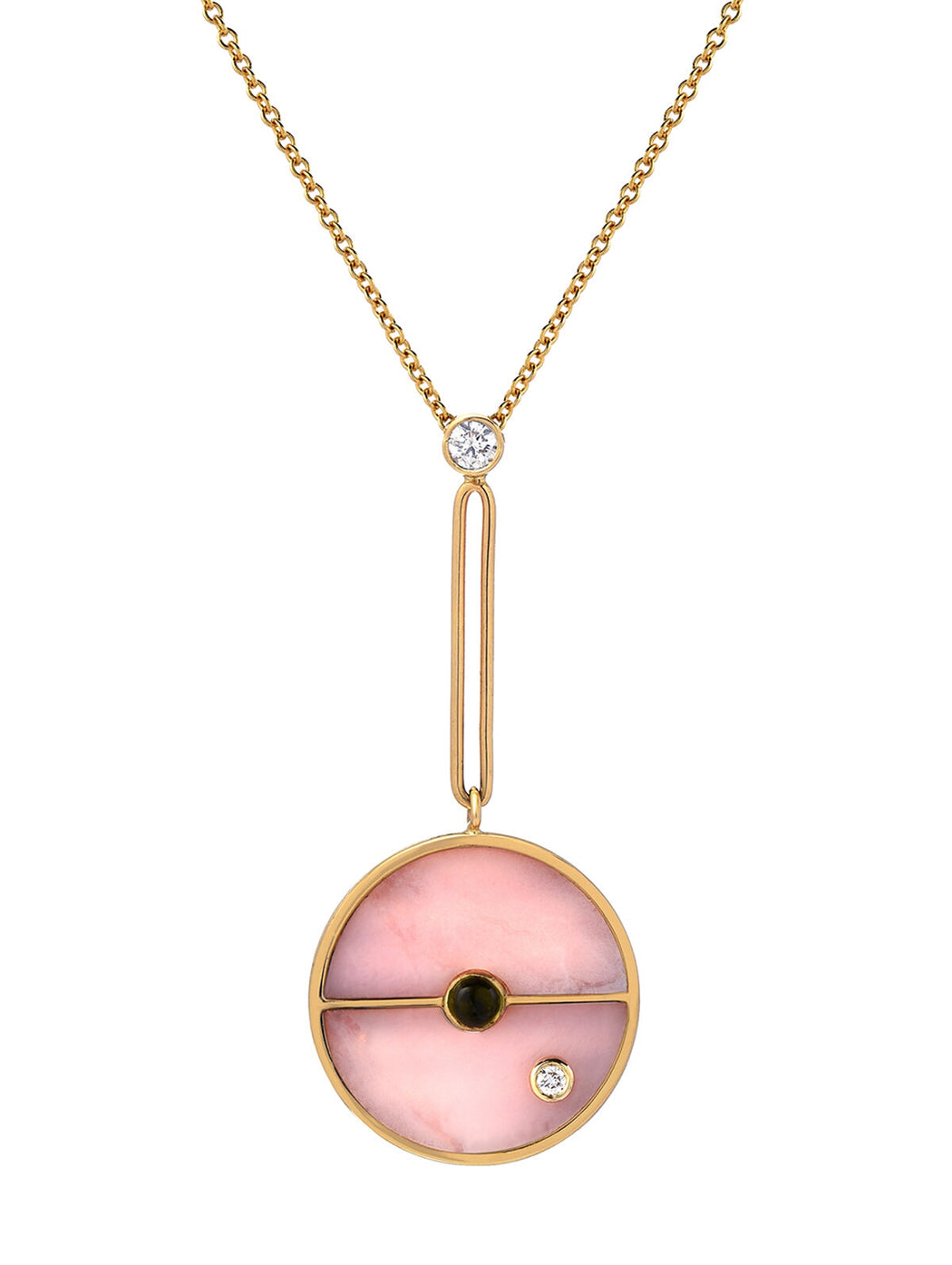 Pink Opal Signature Compass Necklace