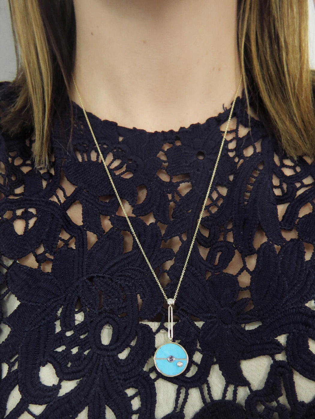 Signature Turquoise Compass Necklace