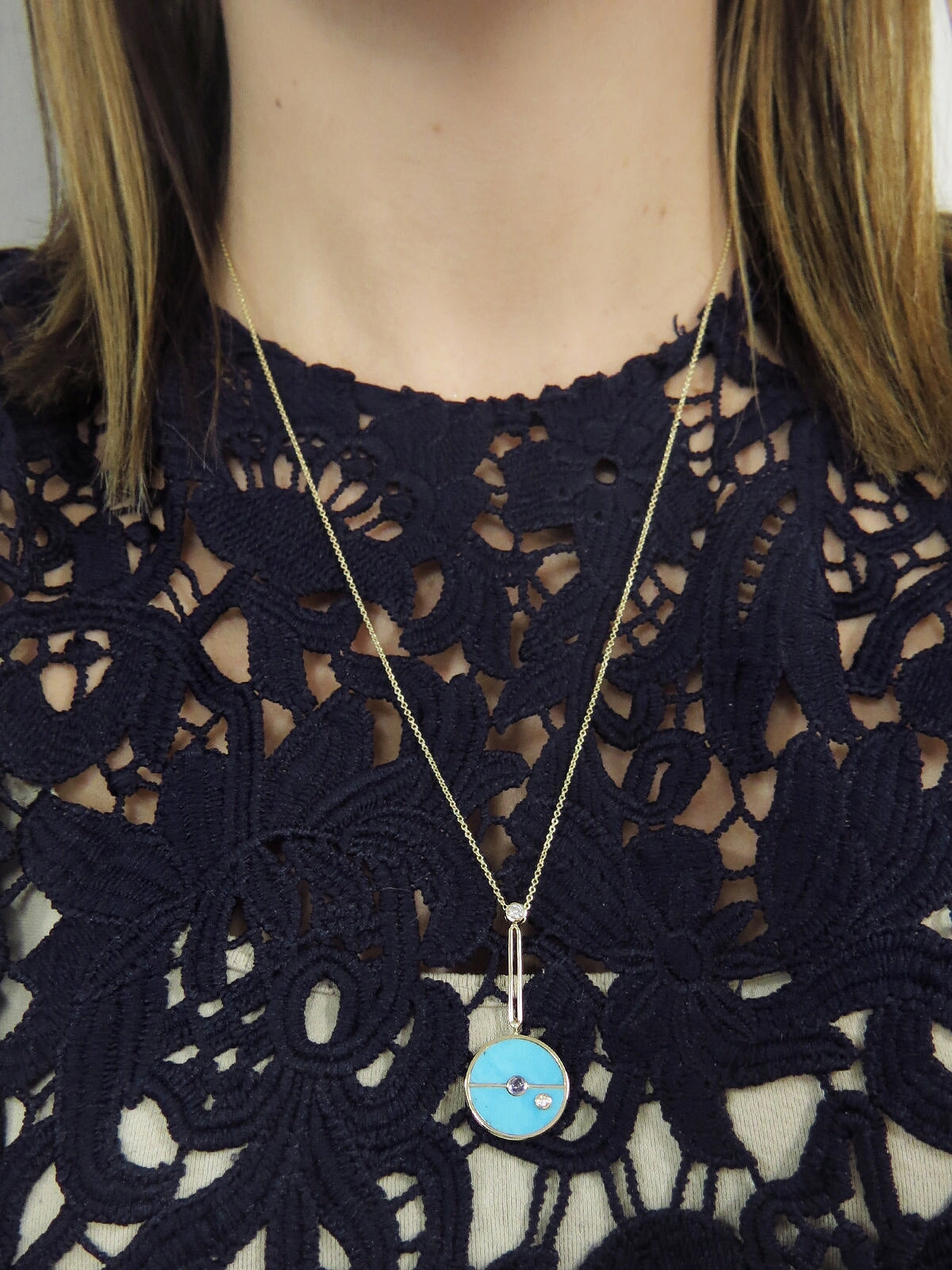 Signature Turquoise Compass Necklace