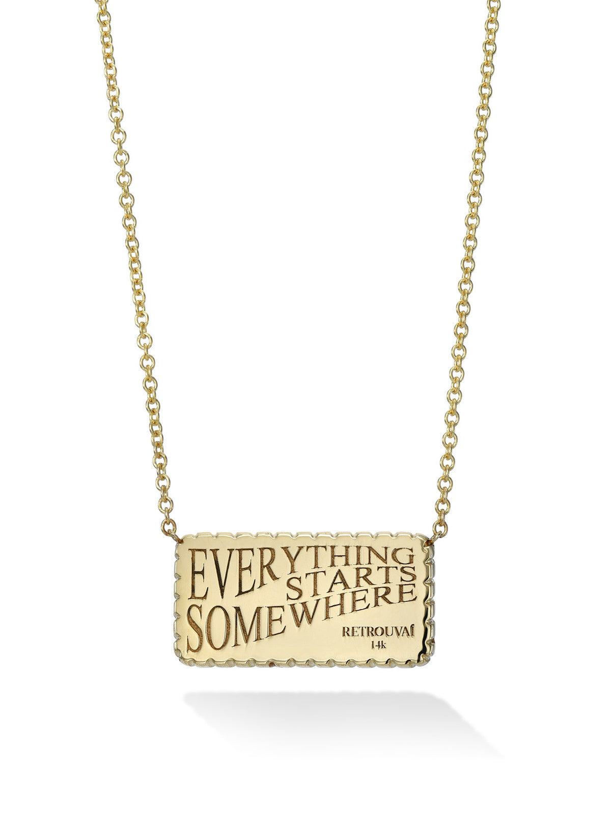 Lapis and Diamond Petite Domino Yellow Gold Necklace