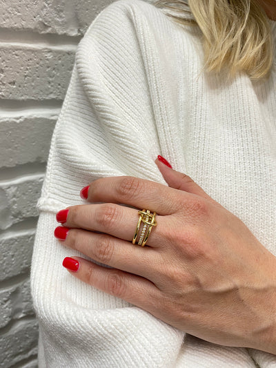 Sonny YG Diamond and Yellow Gold Ring