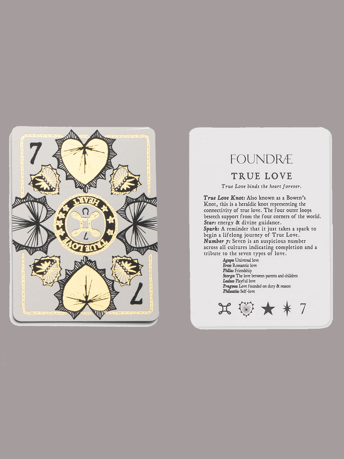 Medium True Love Knot Yellow Gold Heart Charm