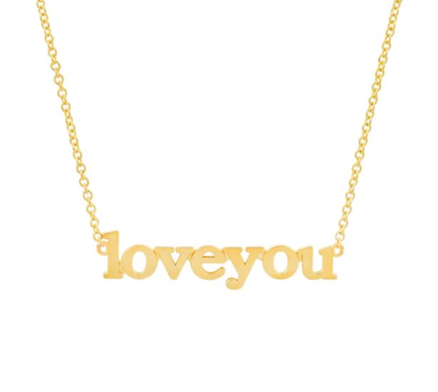 Love You Yellow Gold Necklace