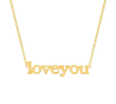 Love You Yellow Gold Necklace